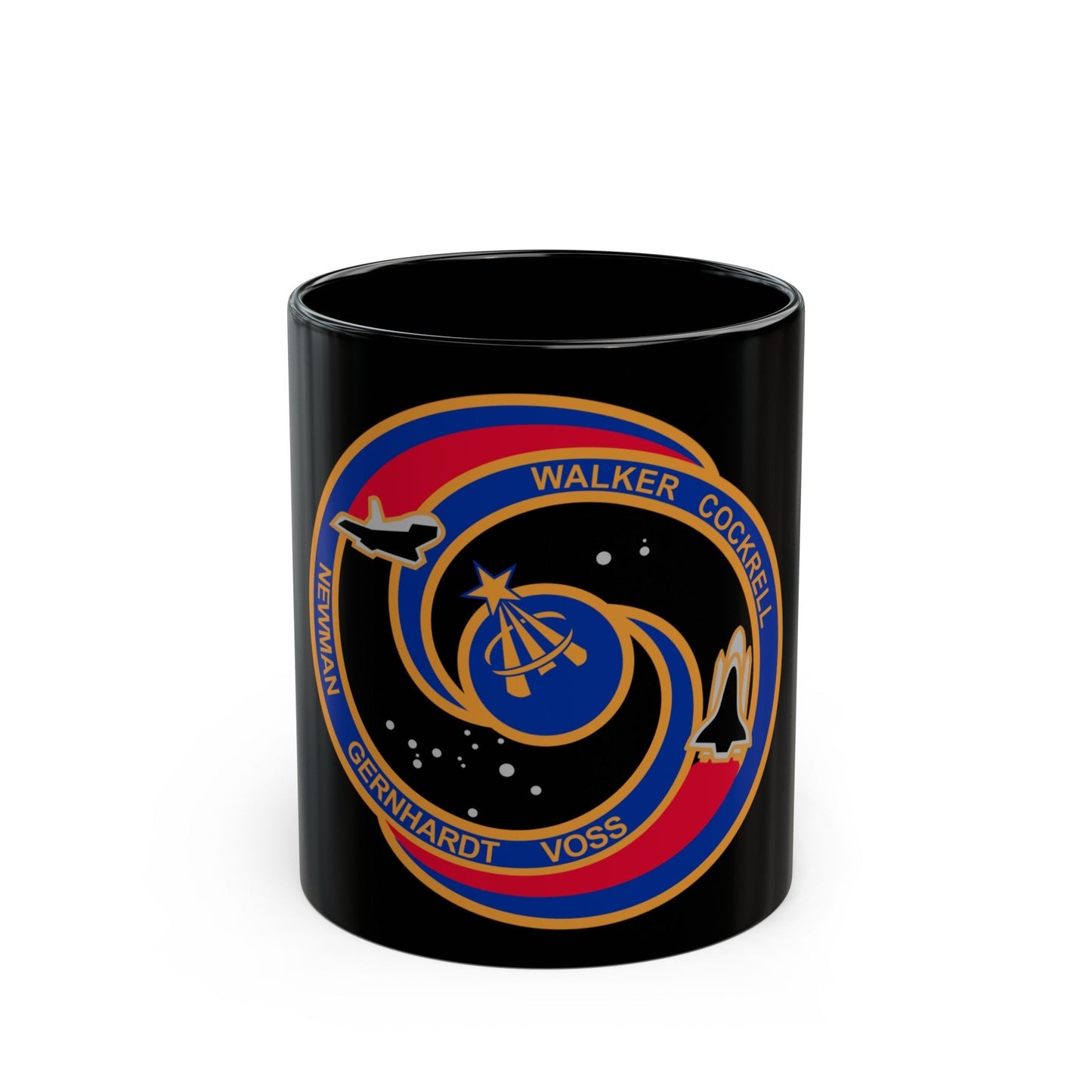 STS 69 (NASA) Black Coffee Mug-11oz-The Sticker Space