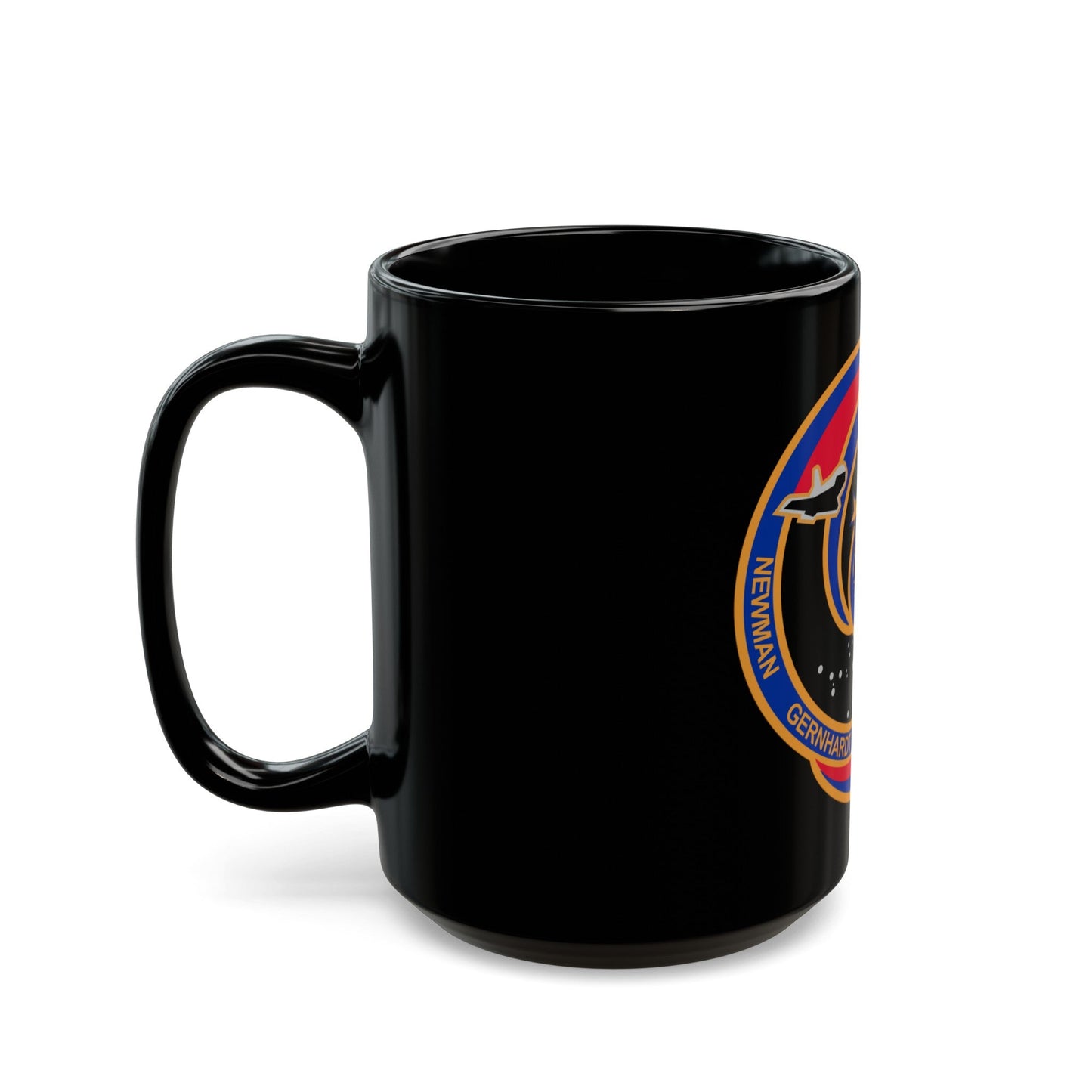 STS 69 (NASA) Black Coffee Mug-The Sticker Space