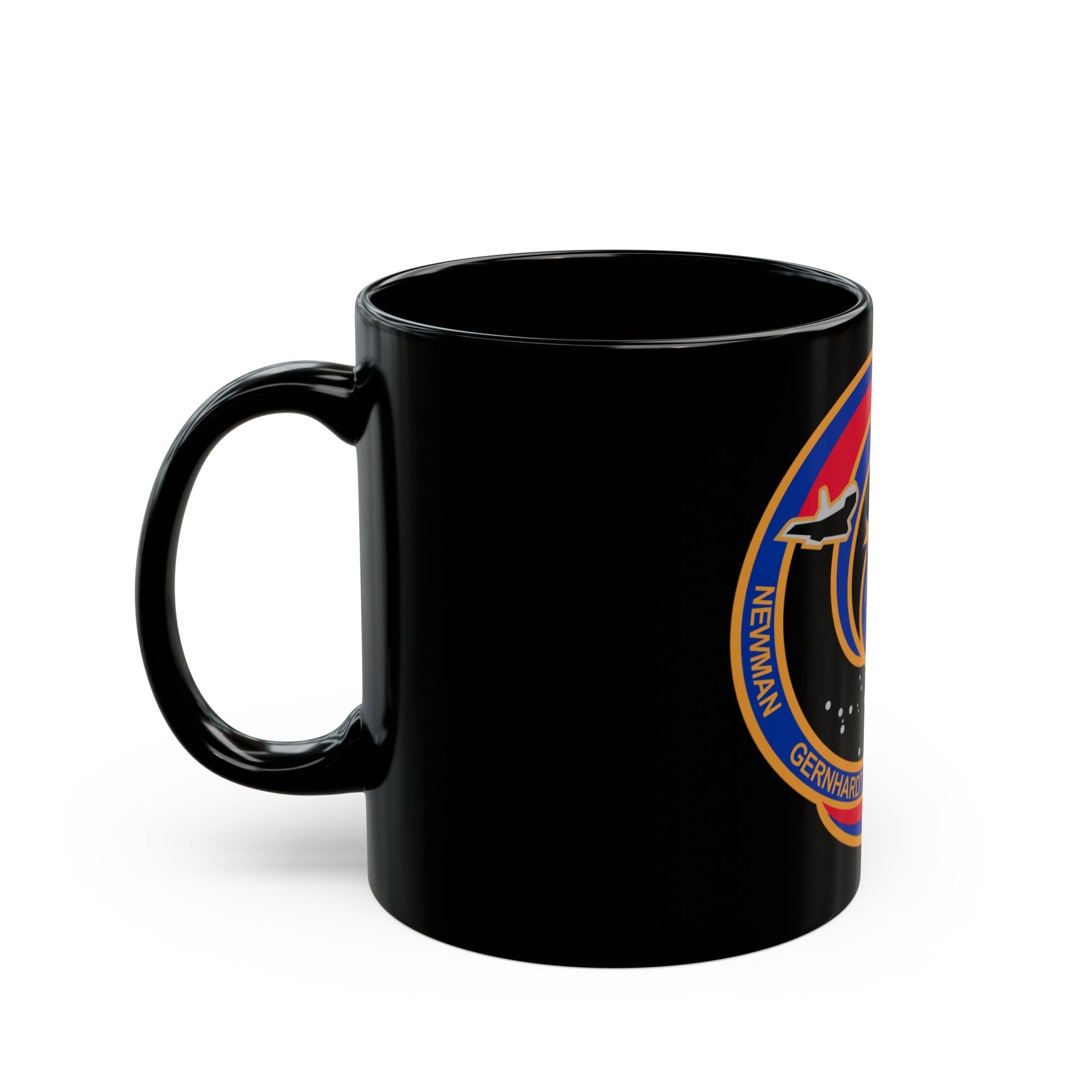 STS 69 (NASA) Black Coffee Mug-The Sticker Space