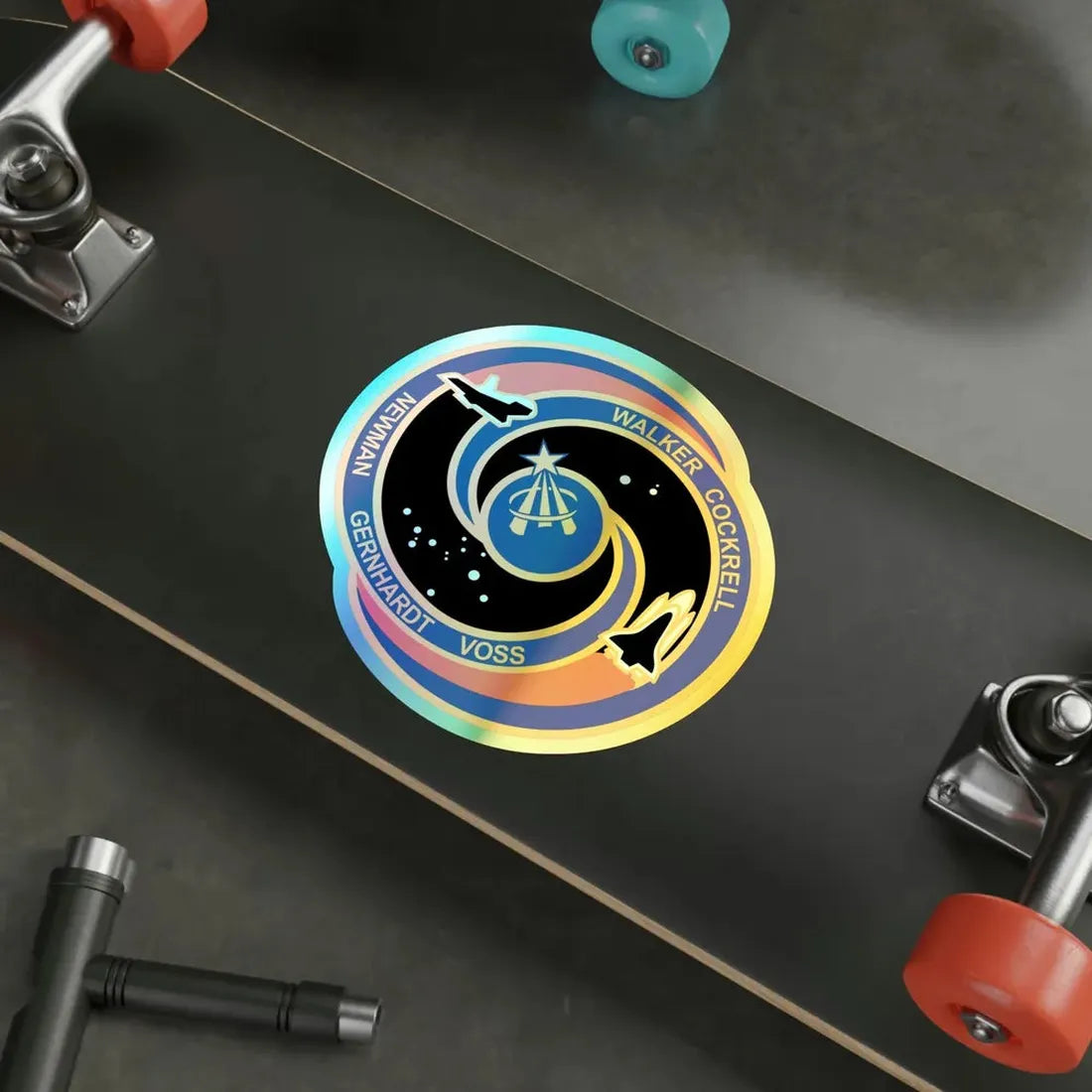 STS 69 (NASA) Holographic STICKER Die-Cut Vinyl Decal - The Sticker Space