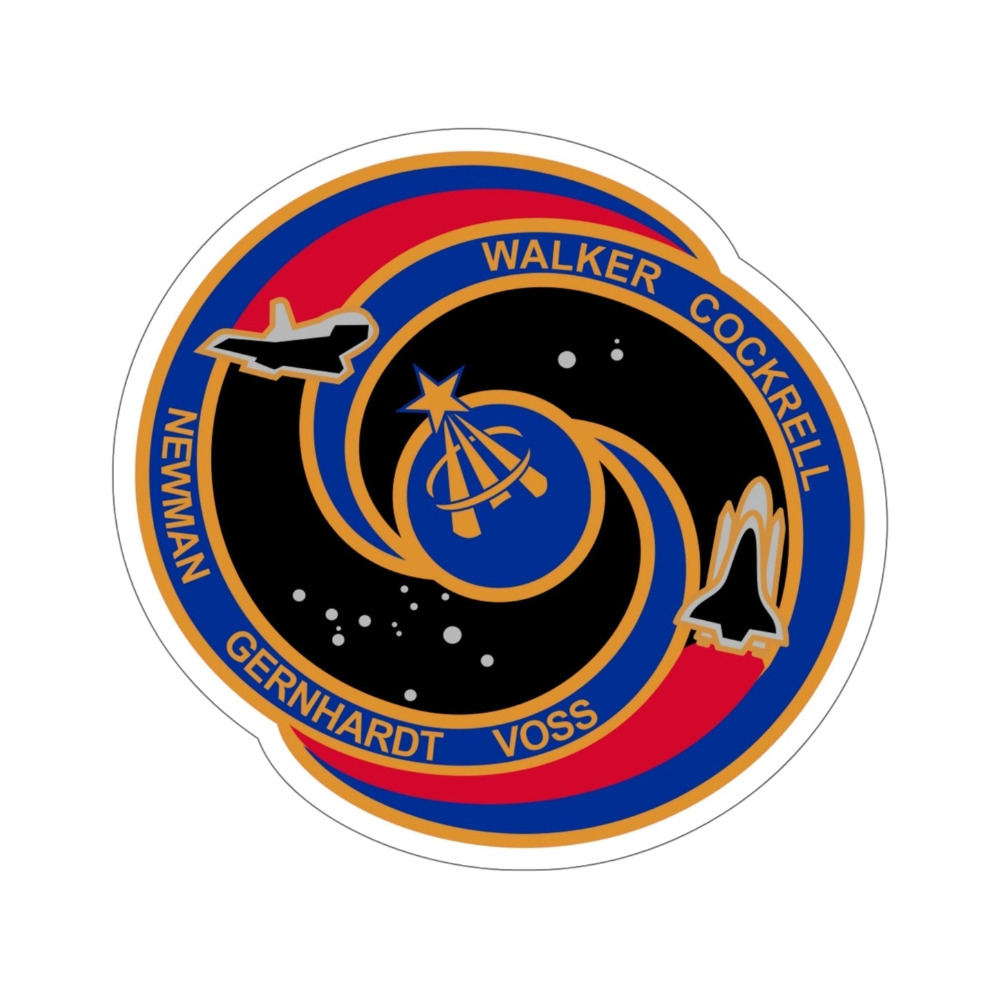 STS 69 Patch NASA STICKER Vinyl Die-Cut Decal-6 Inch-The Sticker Space