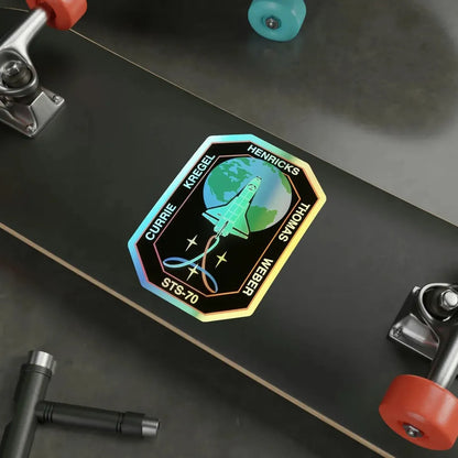 STS 70 (NASA) Holographic STICKER Die-Cut Vinyl Decal - The Sticker Space