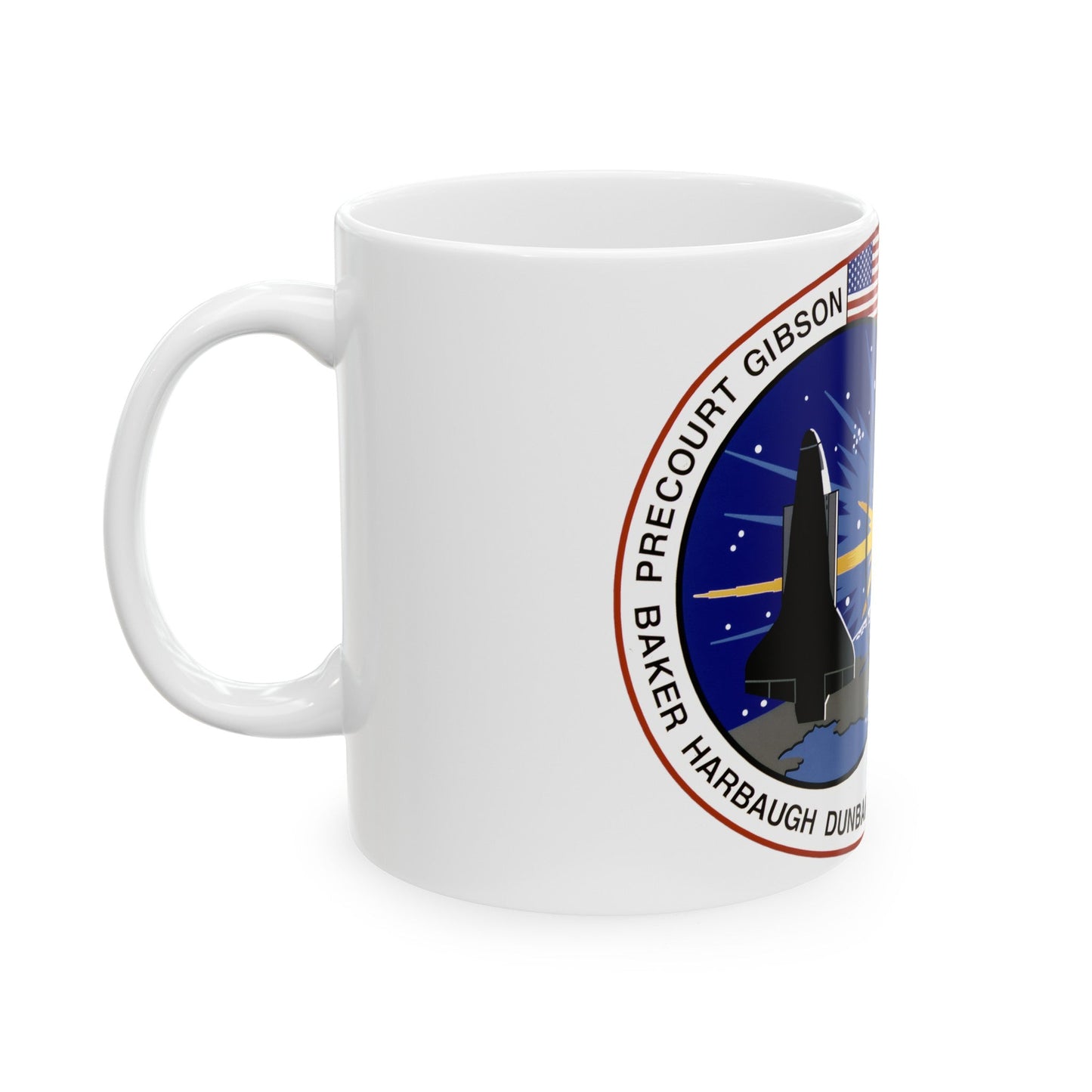 STS 71 (NASA) White Coffee Mug-The Sticker Space