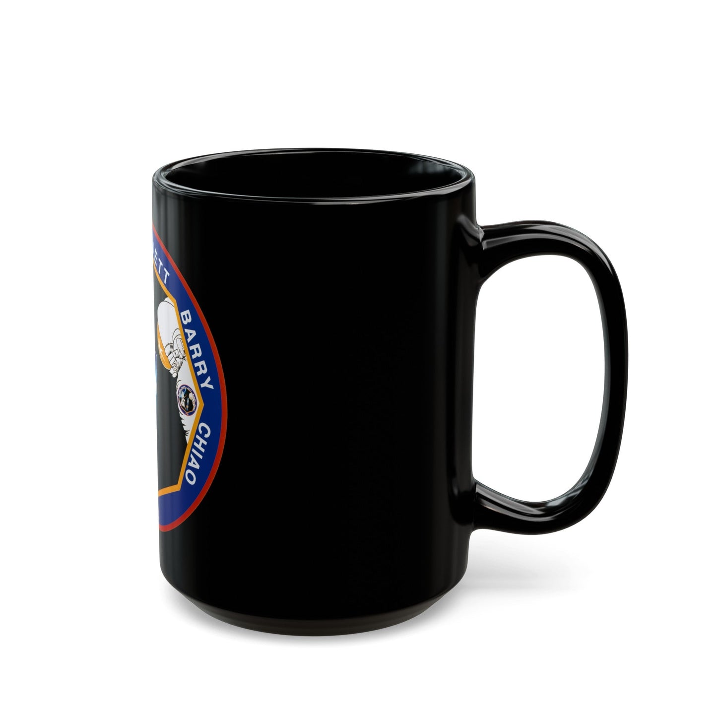 STS 72 (NASA) Black Coffee Mug-The Sticker Space