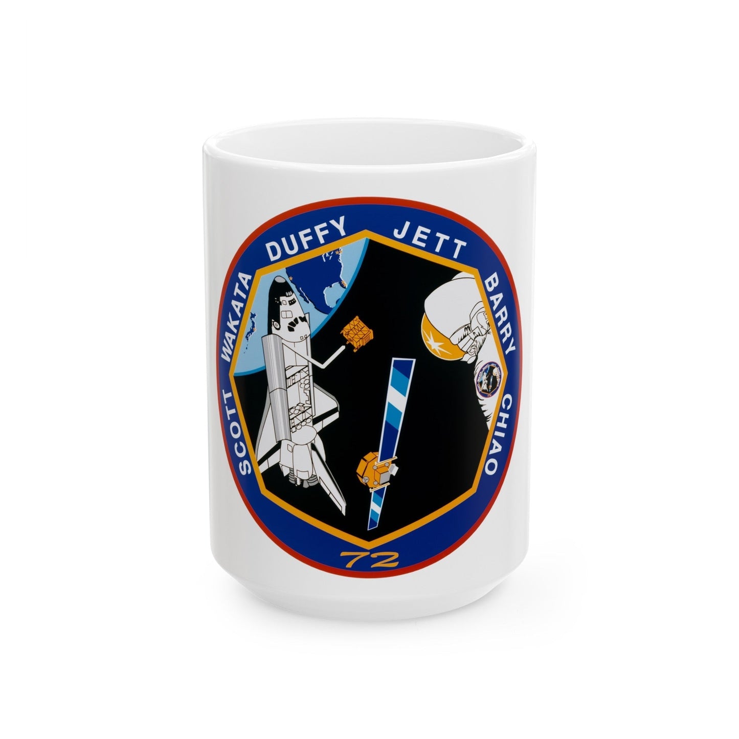 STS 72 (NASA) White Coffee Mug-15oz-The Sticker Space