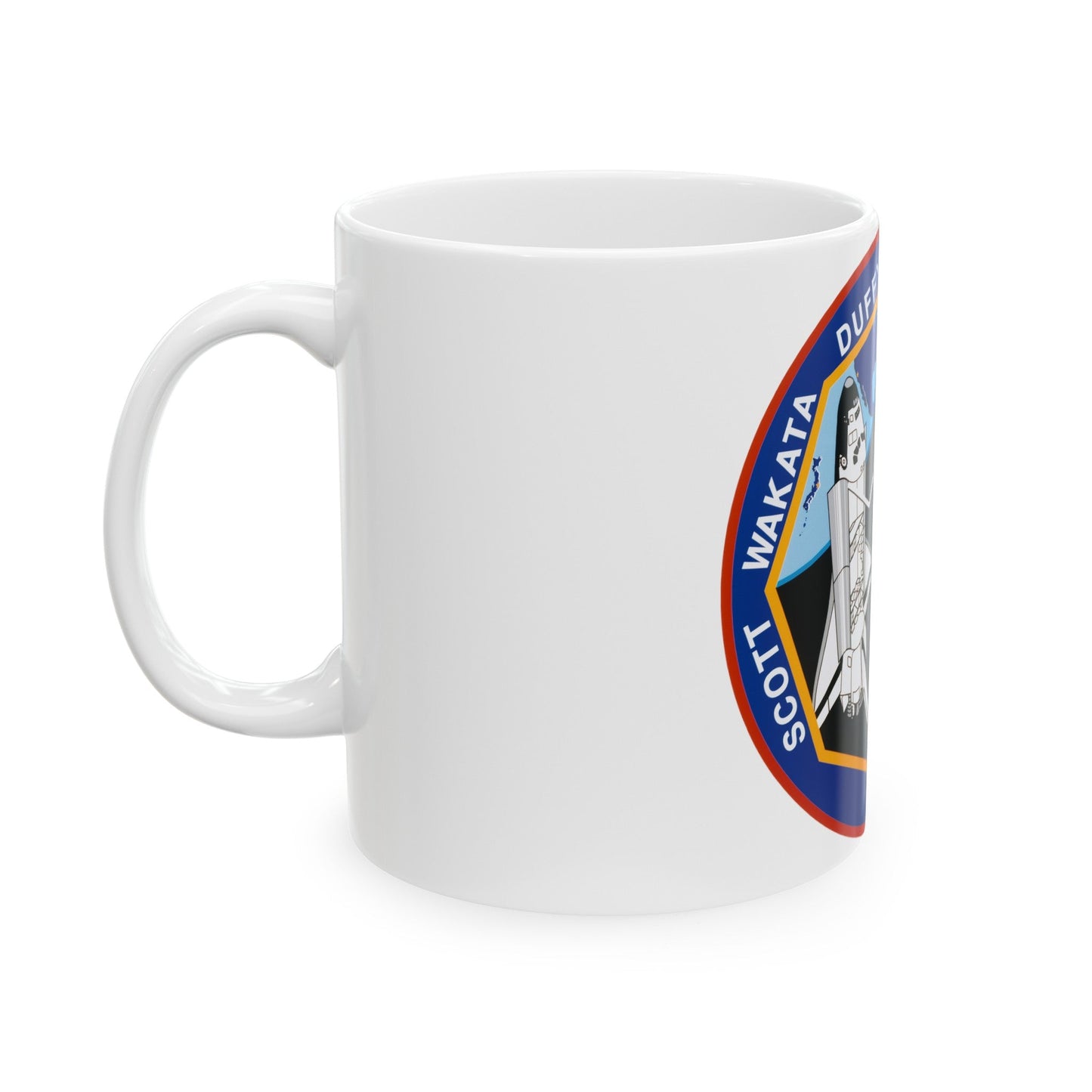 STS 72 (NASA) White Coffee Mug-The Sticker Space