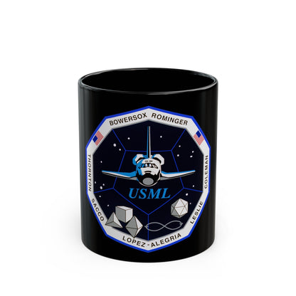 STS 73 (NASA) Black Coffee Mug-11oz-The Sticker Space