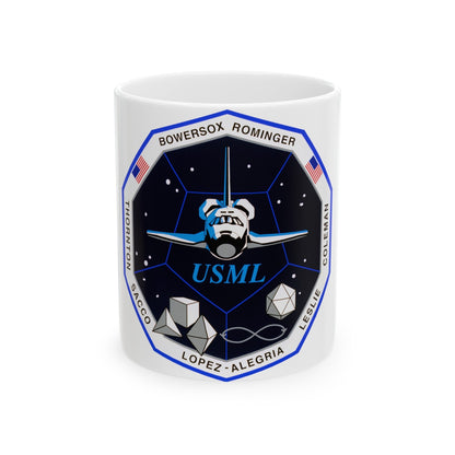 STS 73 (NASA) White Coffee Mug-11oz-The Sticker Space