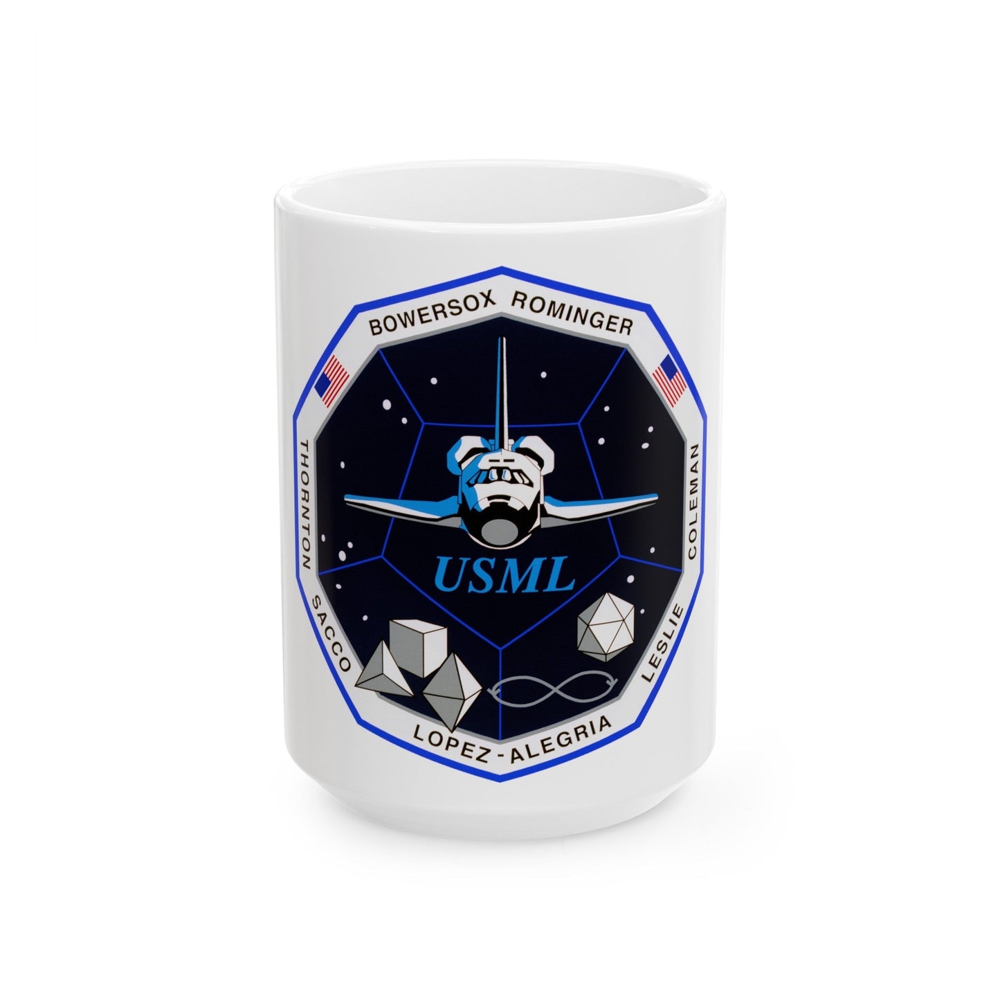 STS 73 (NASA) White Coffee Mug-15oz-The Sticker Space