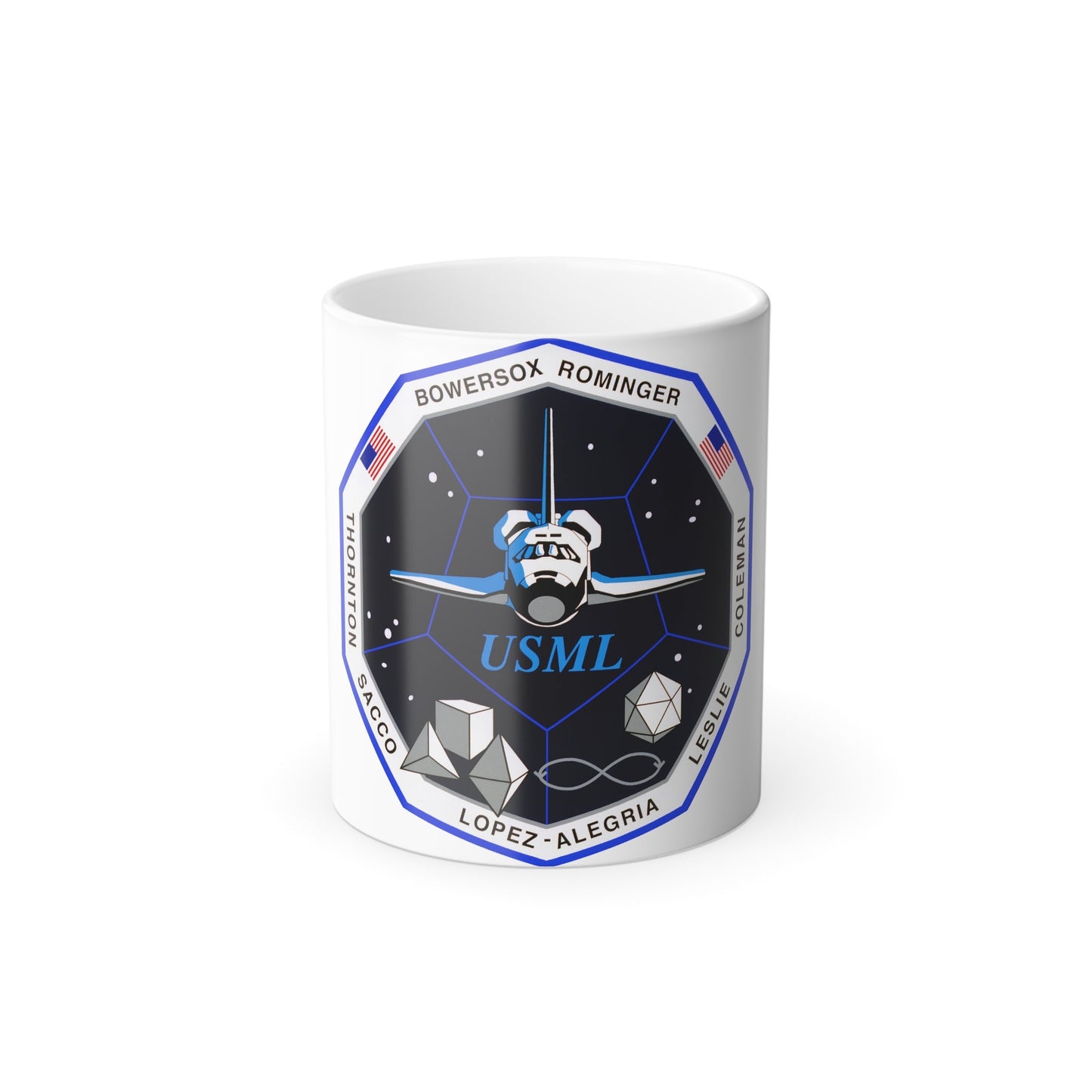 STS 73 Patch NASA - Color Changing Mug 11oz-11oz-The Sticker Space