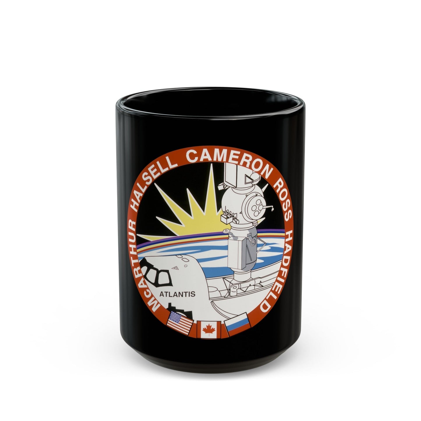 STS 74 (NASA) Black Coffee Mug-15oz-The Sticker Space