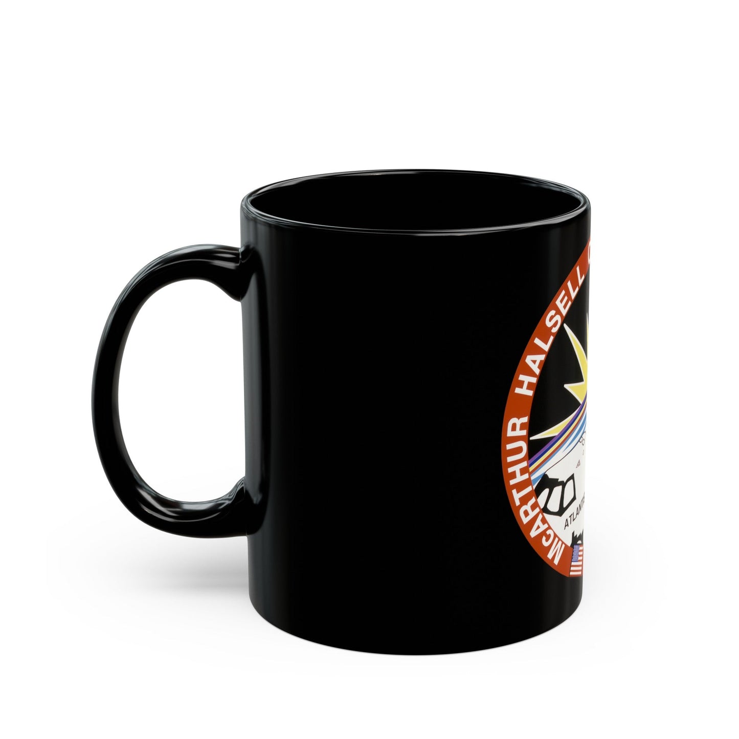 STS 74 (NASA) Black Coffee Mug-The Sticker Space