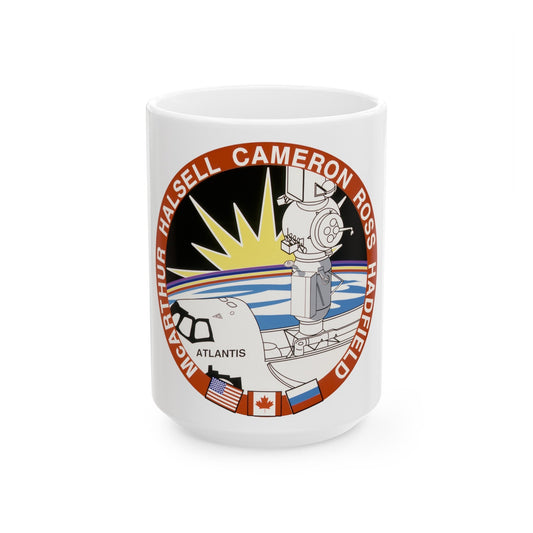 STS 74 (NASA) White Coffee Mug-15oz-The Sticker Space