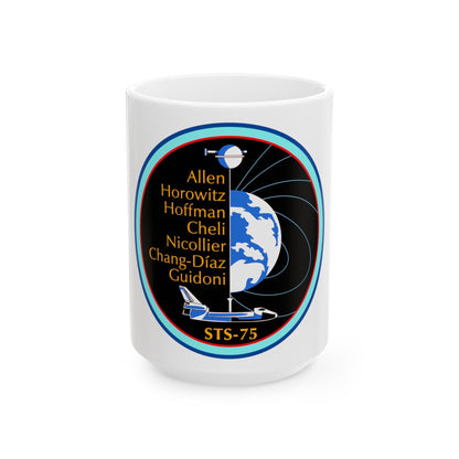 STS 75 (NASA) White Coffee Mug-15oz-The Sticker Space