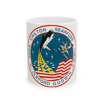 STS 76 (NASA) White Coffee Mug-11oz-The Sticker Space