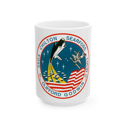 STS 76 (NASA) White Coffee Mug-15oz-The Sticker Space