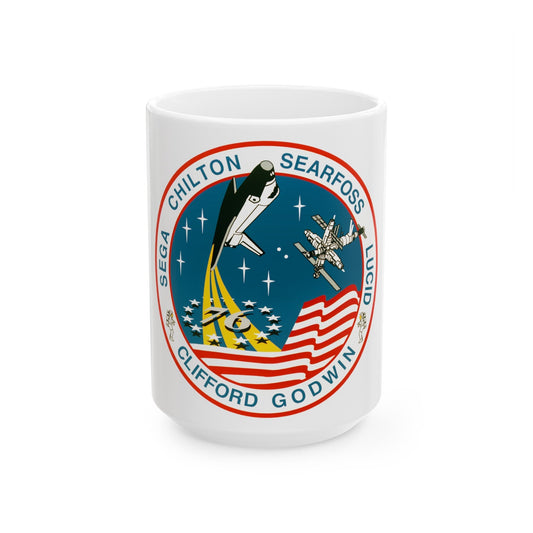 STS 76 (NASA) White Coffee Mug-15oz-The Sticker Space