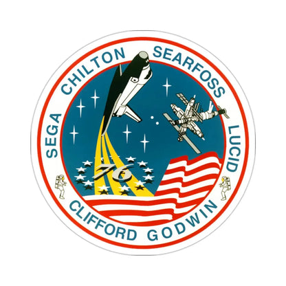 STS 76 Patch NASA STICKER Vinyl Die-Cut Decal 2 Inch - The Sticker Space