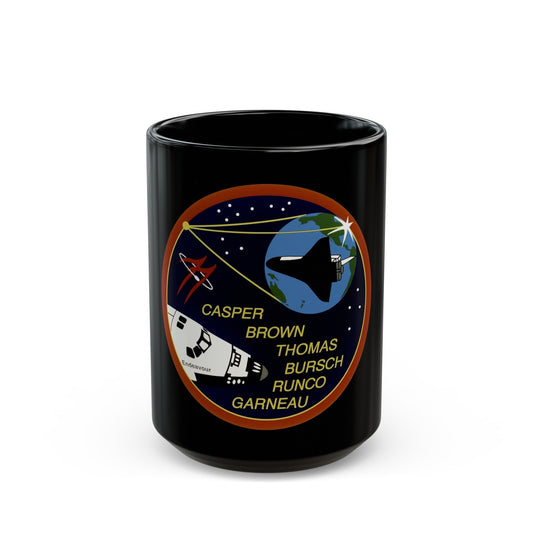 STS 77 (NASA) Black Coffee Mug-15oz-The Sticker Space