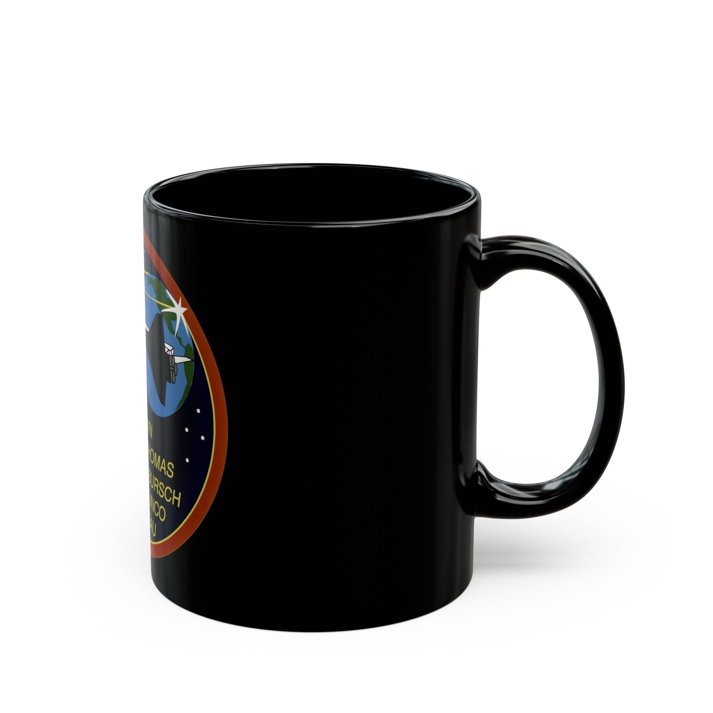 STS 77 (NASA) Black Coffee Mug-The Sticker Space