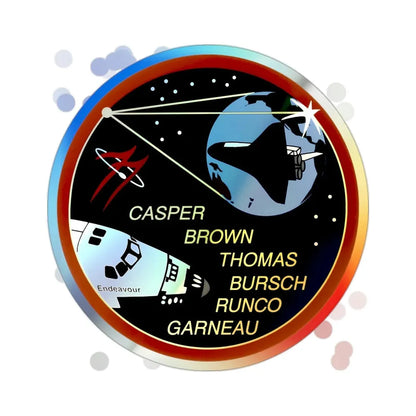 STS 77 (NASA) Holographic STICKER Die-Cut Vinyl Decal 2 Inch Holographic - The Sticker Space