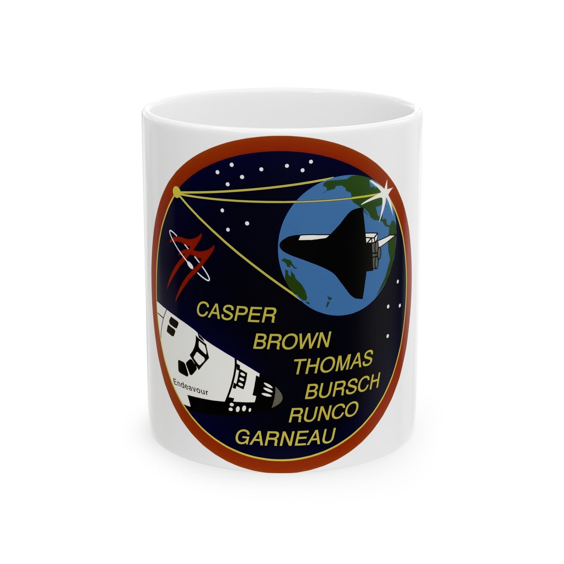 STS 77 (NASA) White Coffee Mug-11oz-The Sticker Space