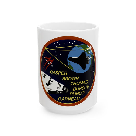 STS 77 (NASA) White Coffee Mug-15oz-The Sticker Space