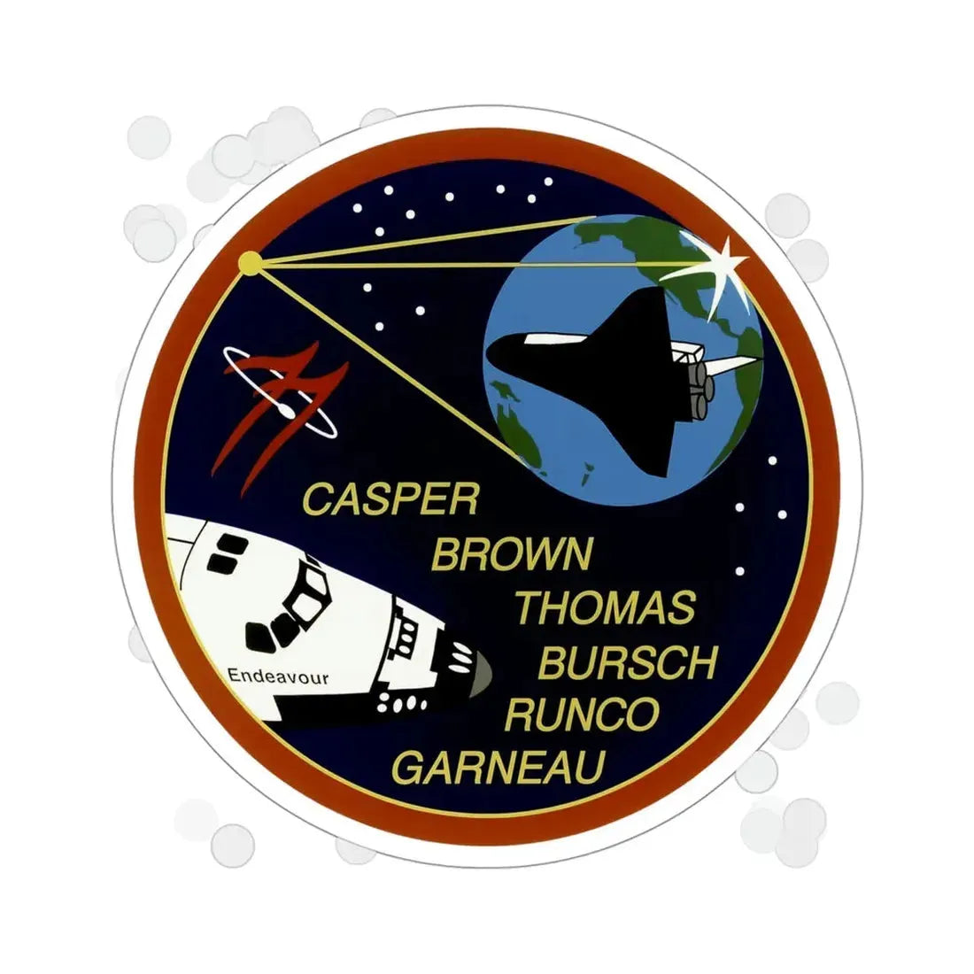 STS 77 Patch NASA STICKER Vinyl Die-Cut Decal 4 Inch - The Sticker Space