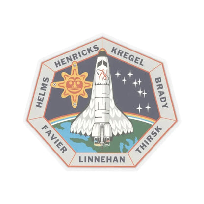 STS 78 (NASA) STICKER Vinyl Kiss-Cut Decal 2 Inch Transparent - The Sticker Space