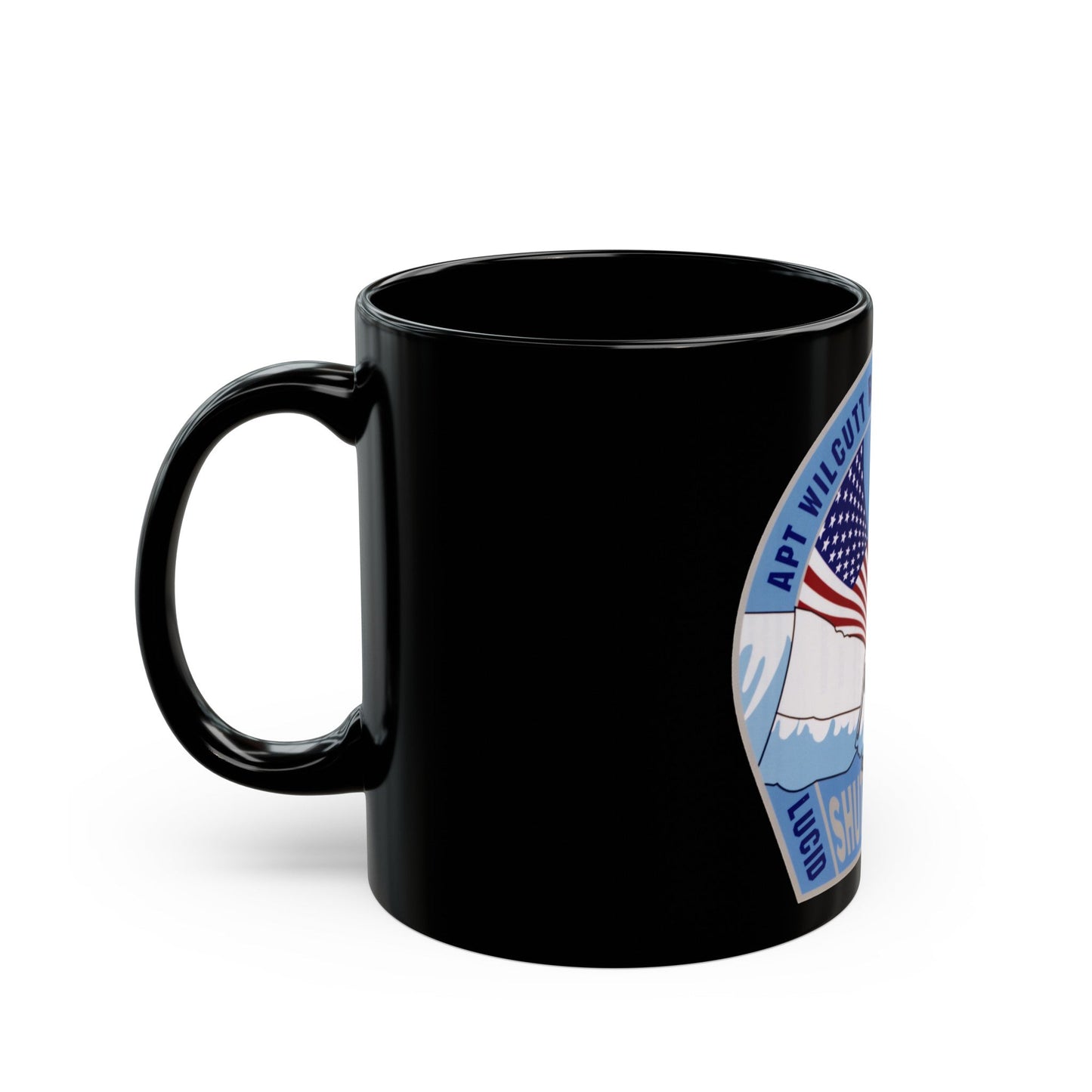 STS 79 (NASA) Black Coffee Mug-The Sticker Space