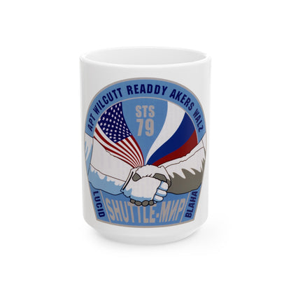 STS 79 (NASA) White Coffee Mug-15oz-The Sticker Space