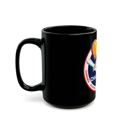 STS 8 (NASA) Black Coffee Mug-The Sticker Space