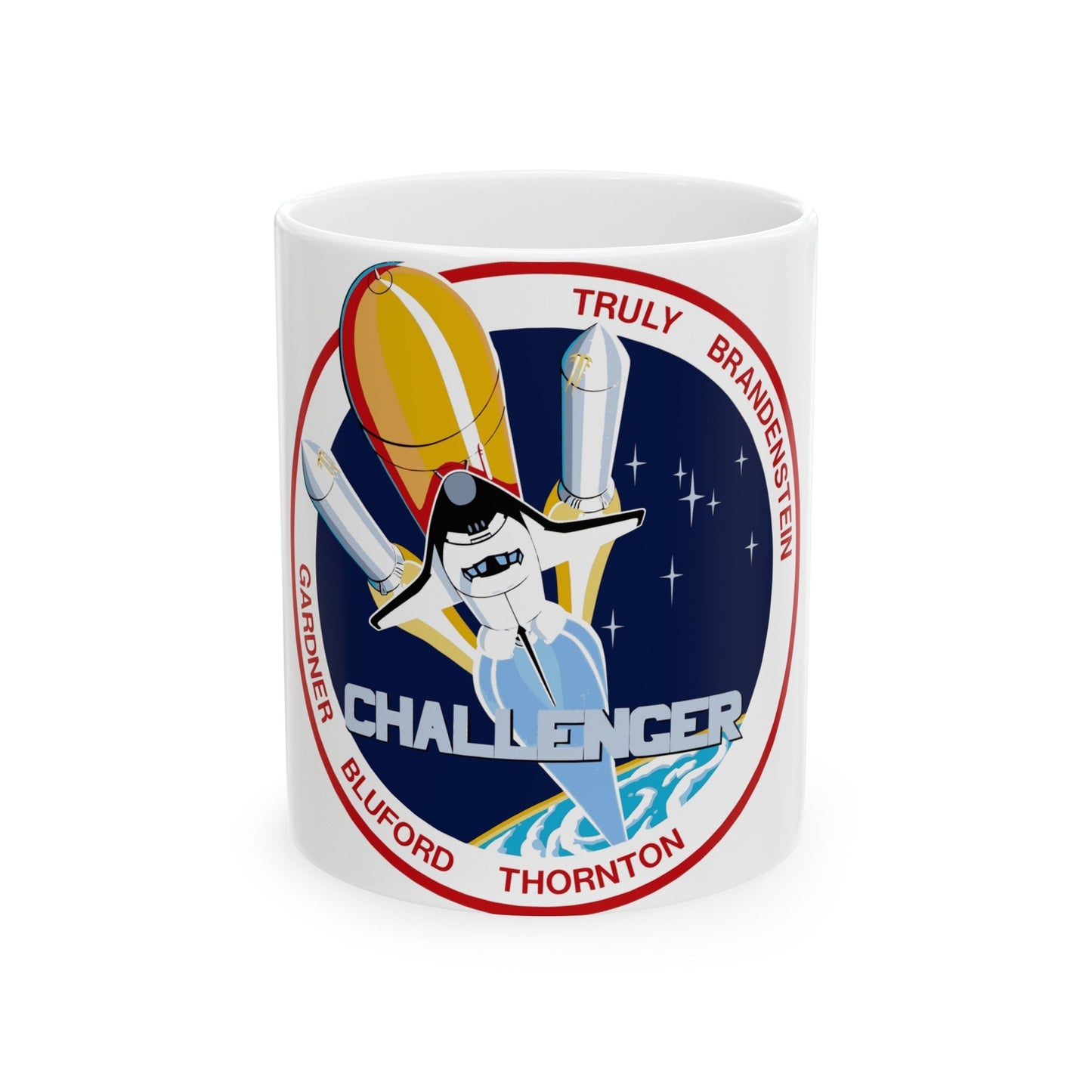 STS 8 (NASA) White Coffee Mug-11oz-The Sticker Space