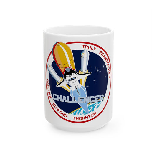 STS 8 (NASA) White Coffee Mug-15oz-The Sticker Space