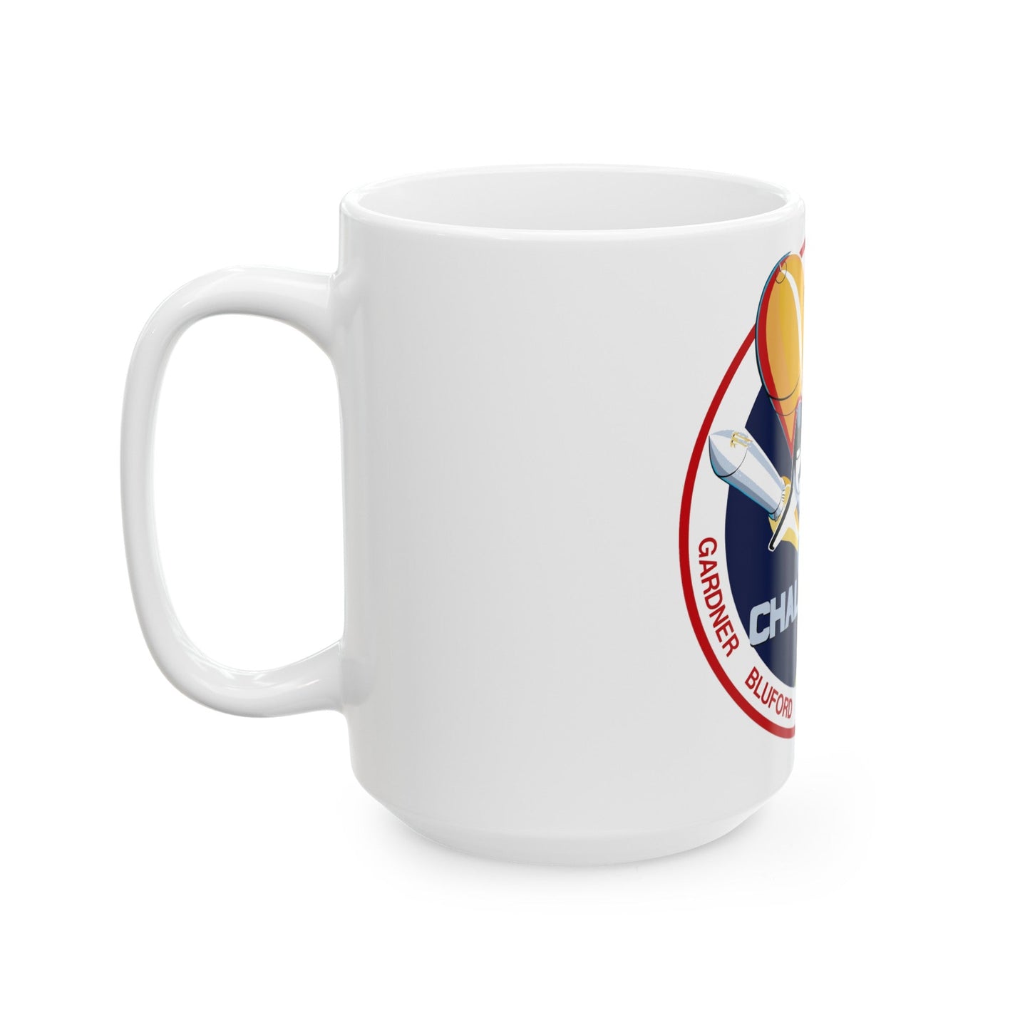 STS 8 (NASA) White Coffee Mug-The Sticker Space