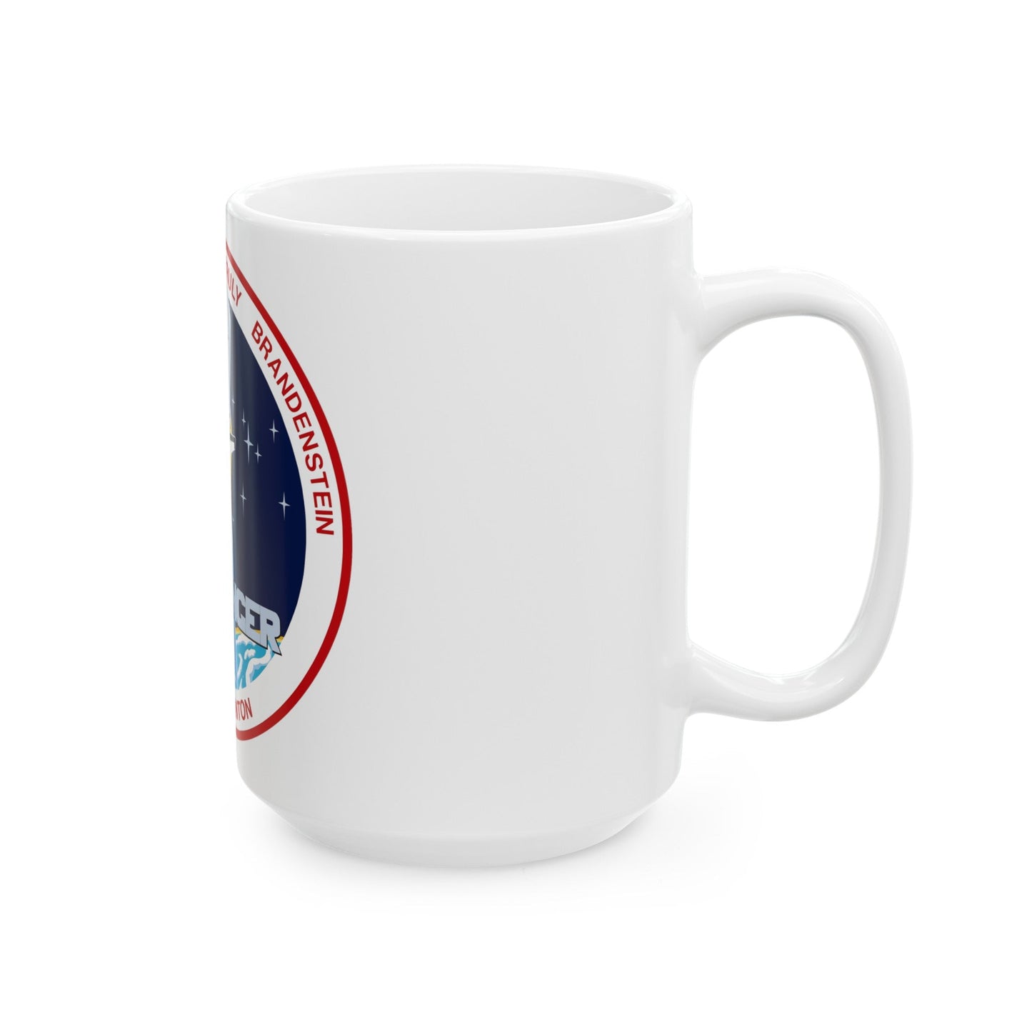 STS 8 (NASA) White Coffee Mug-The Sticker Space