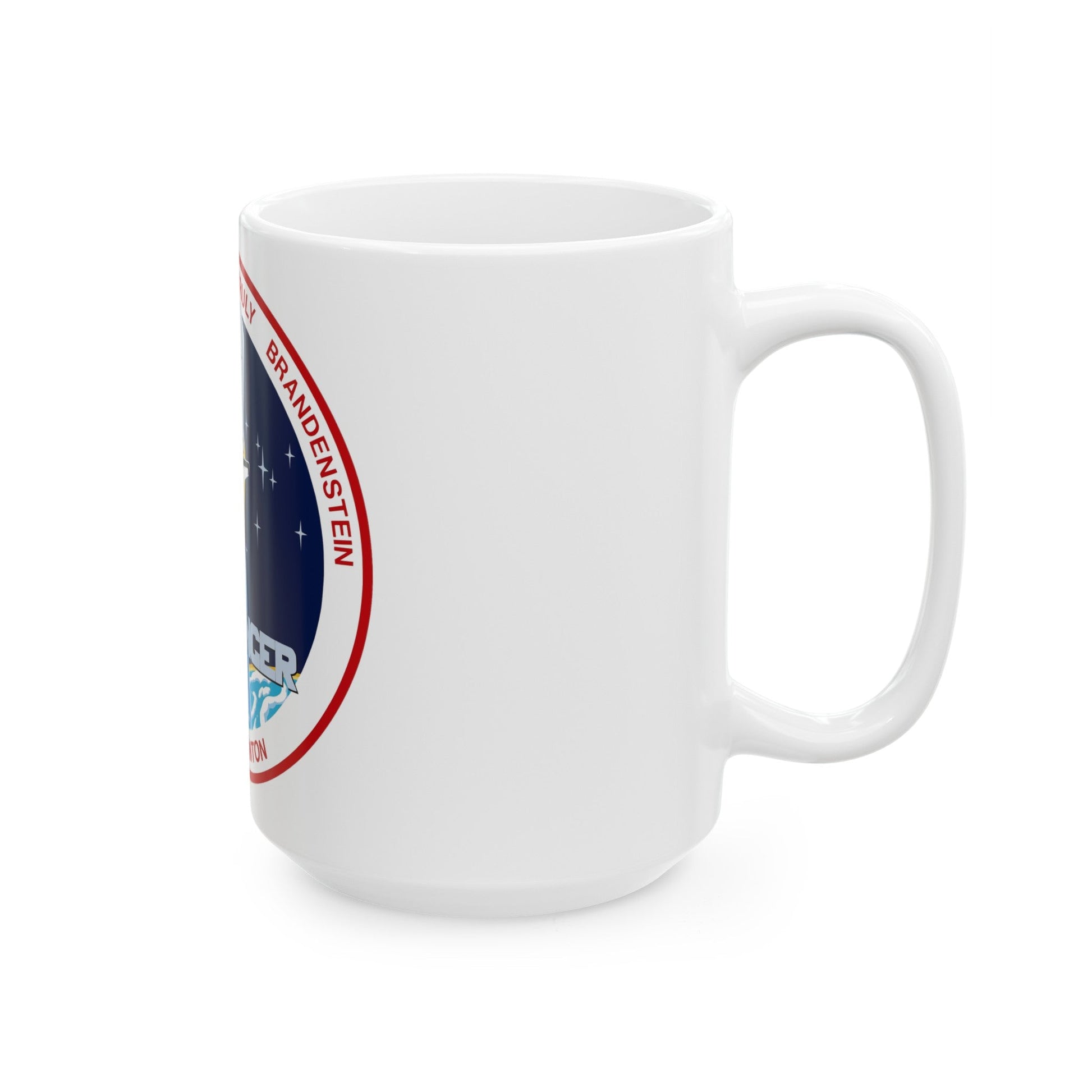 STS 8 (NASA) White Coffee Mug-The Sticker Space