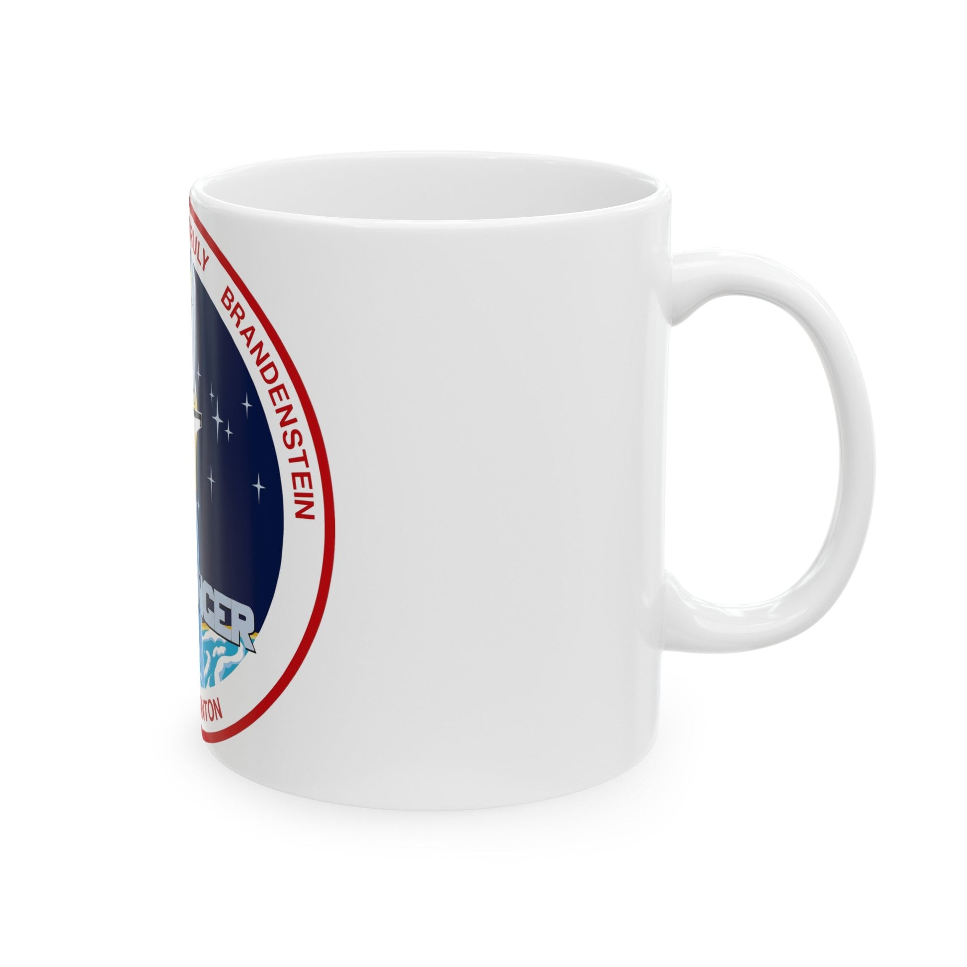 STS 8 (NASA) White Coffee Mug-The Sticker Space