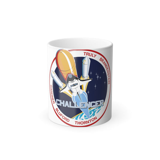 STS 8 Patch NASA - Color Changing Mug 11oz-11oz-The Sticker Space