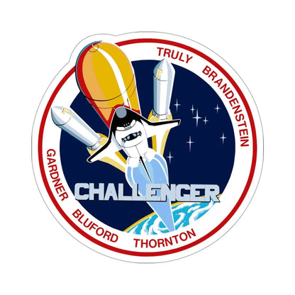 STS 8 Patch NASA STICKER Vinyl Die-Cut Decal 3 Inch - The Sticker Space
