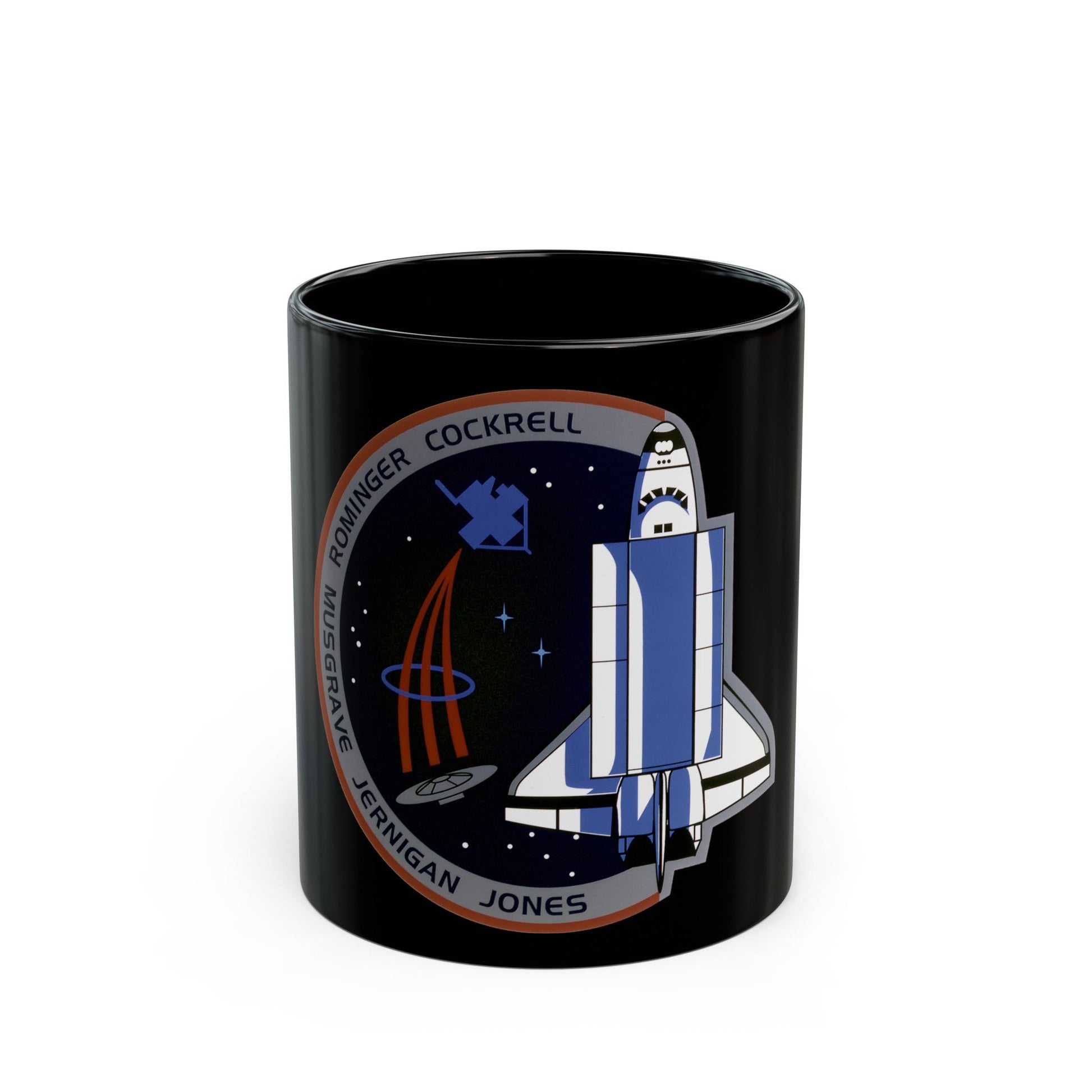 STS 80 (NASA) Black Coffee Mug-11oz-The Sticker Space