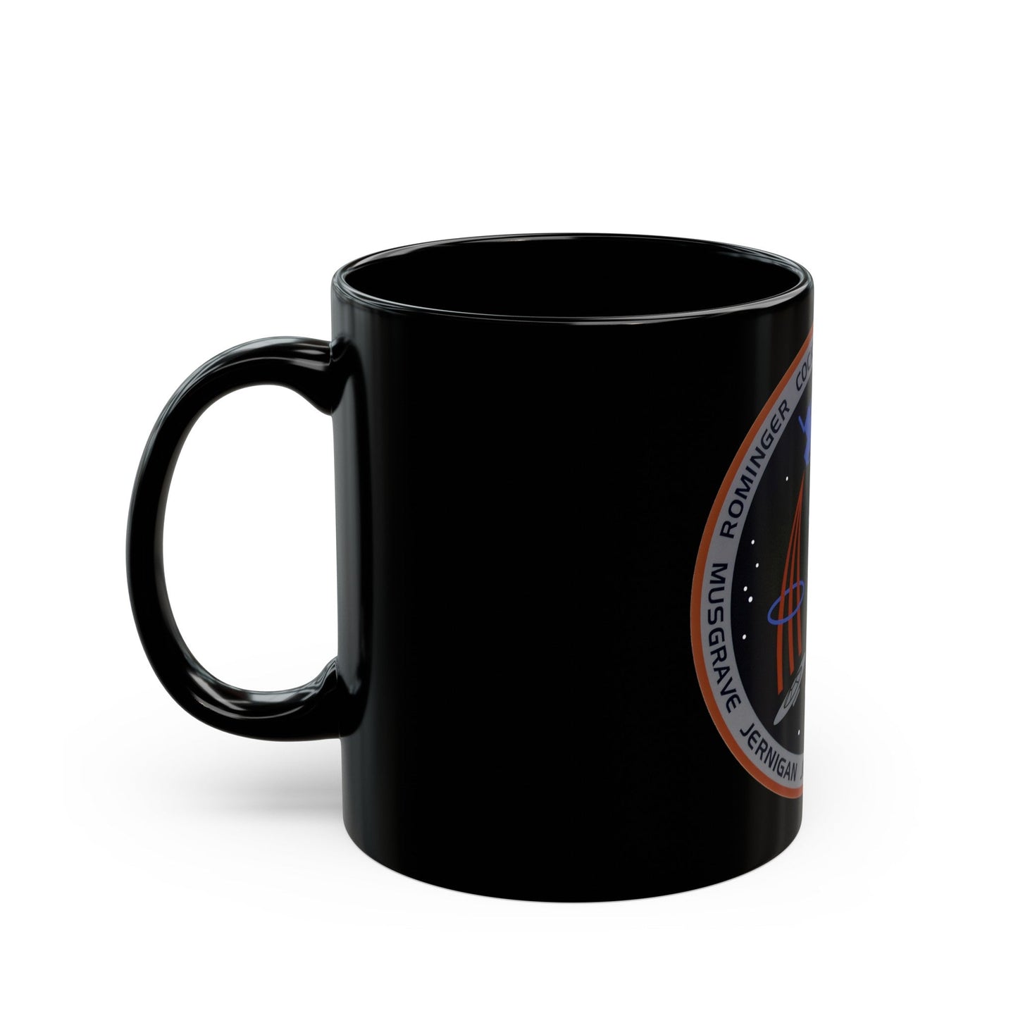 STS 80 (NASA) Black Coffee Mug-The Sticker Space