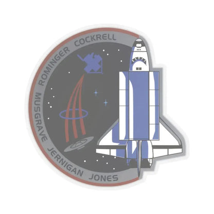 STS 80 (NASA) STICKER Vinyl Kiss-Cut Decal 2 Inch Transparent - The Sticker Space