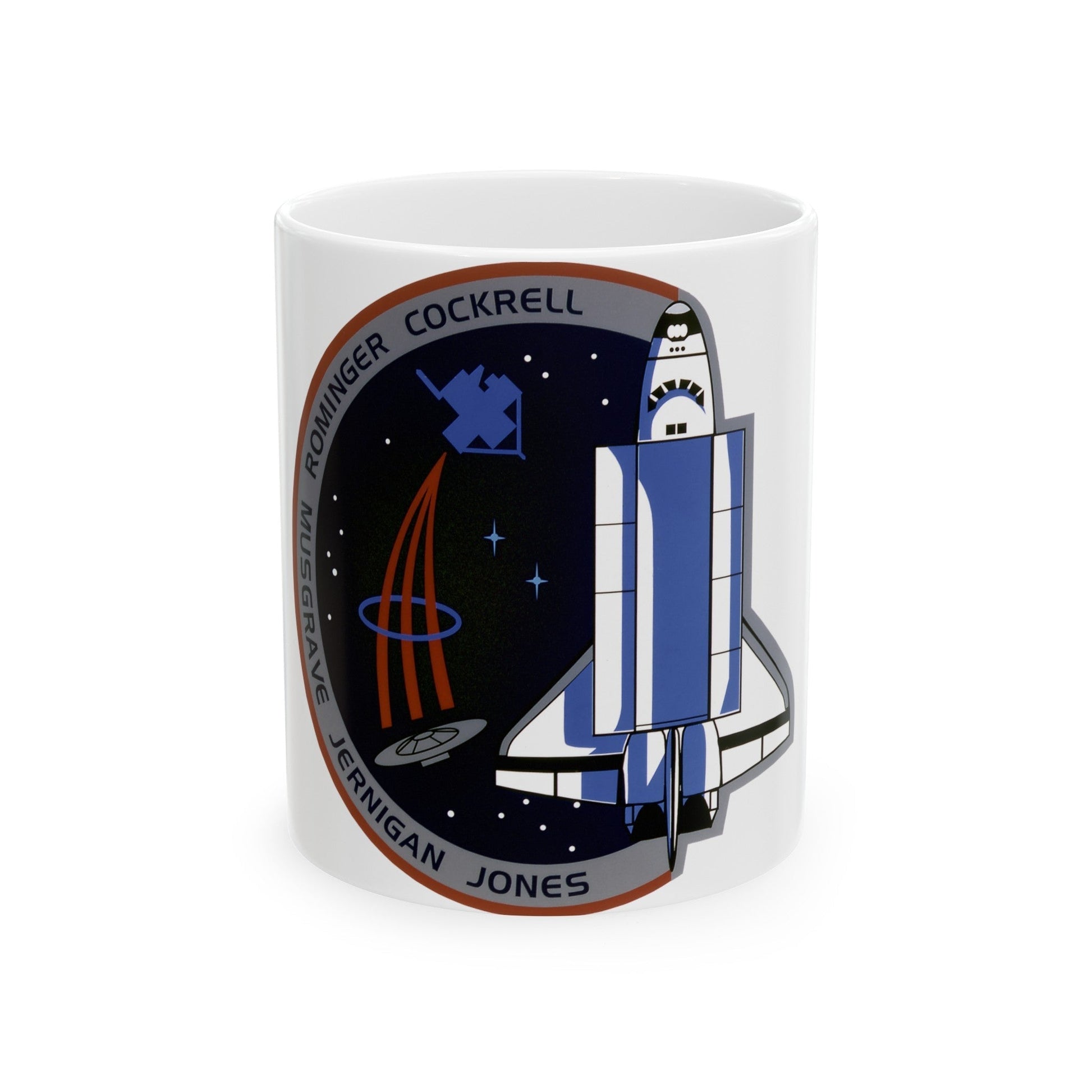 STS 80 (NASA) White Coffee Mug-11oz-The Sticker Space