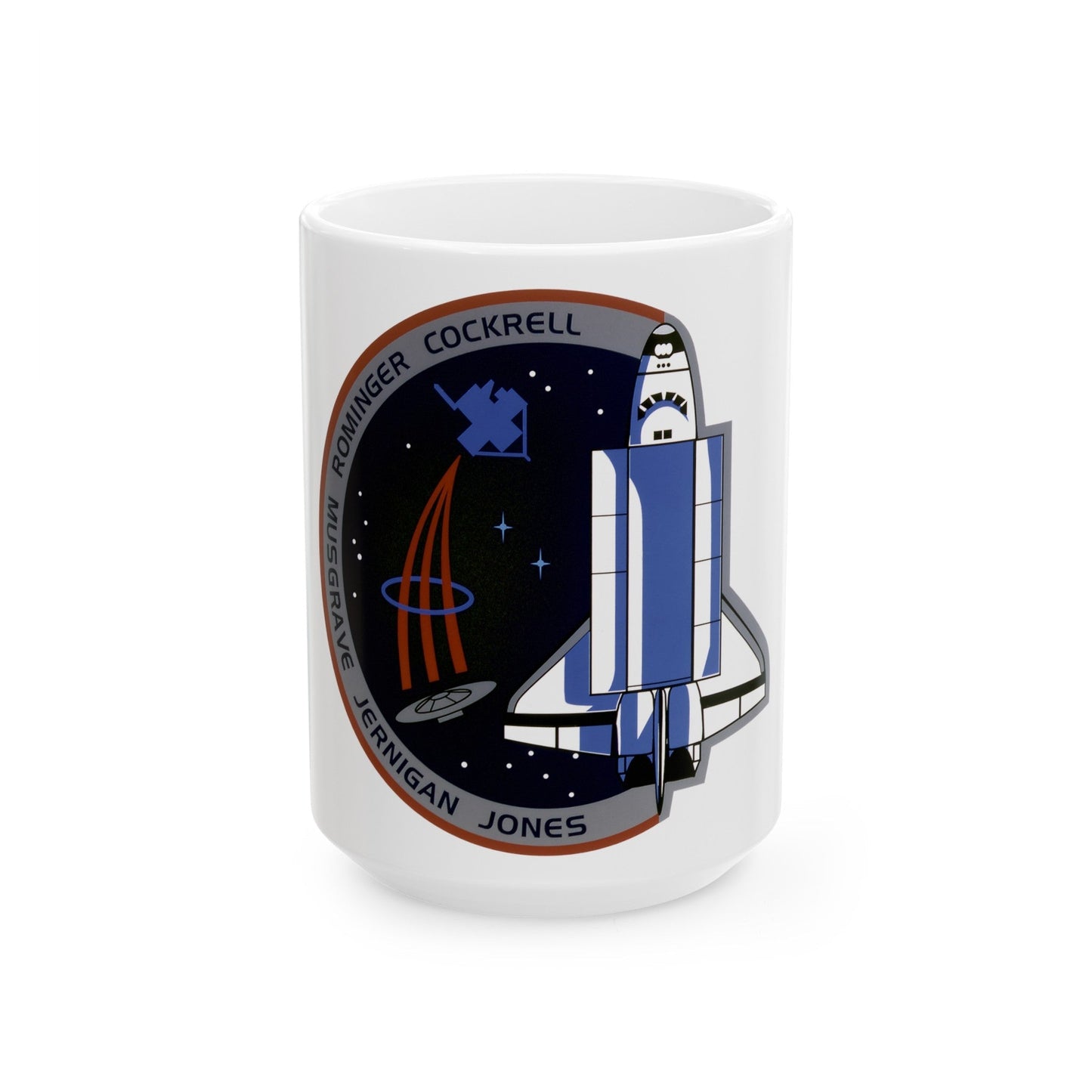 STS 80 (NASA) White Coffee Mug-15oz-The Sticker Space