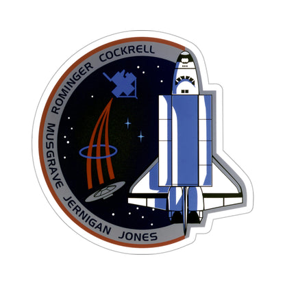 STS 80 Patch NASA STICKER Vinyl Die-Cut Decal-3 Inch-The Sticker Space