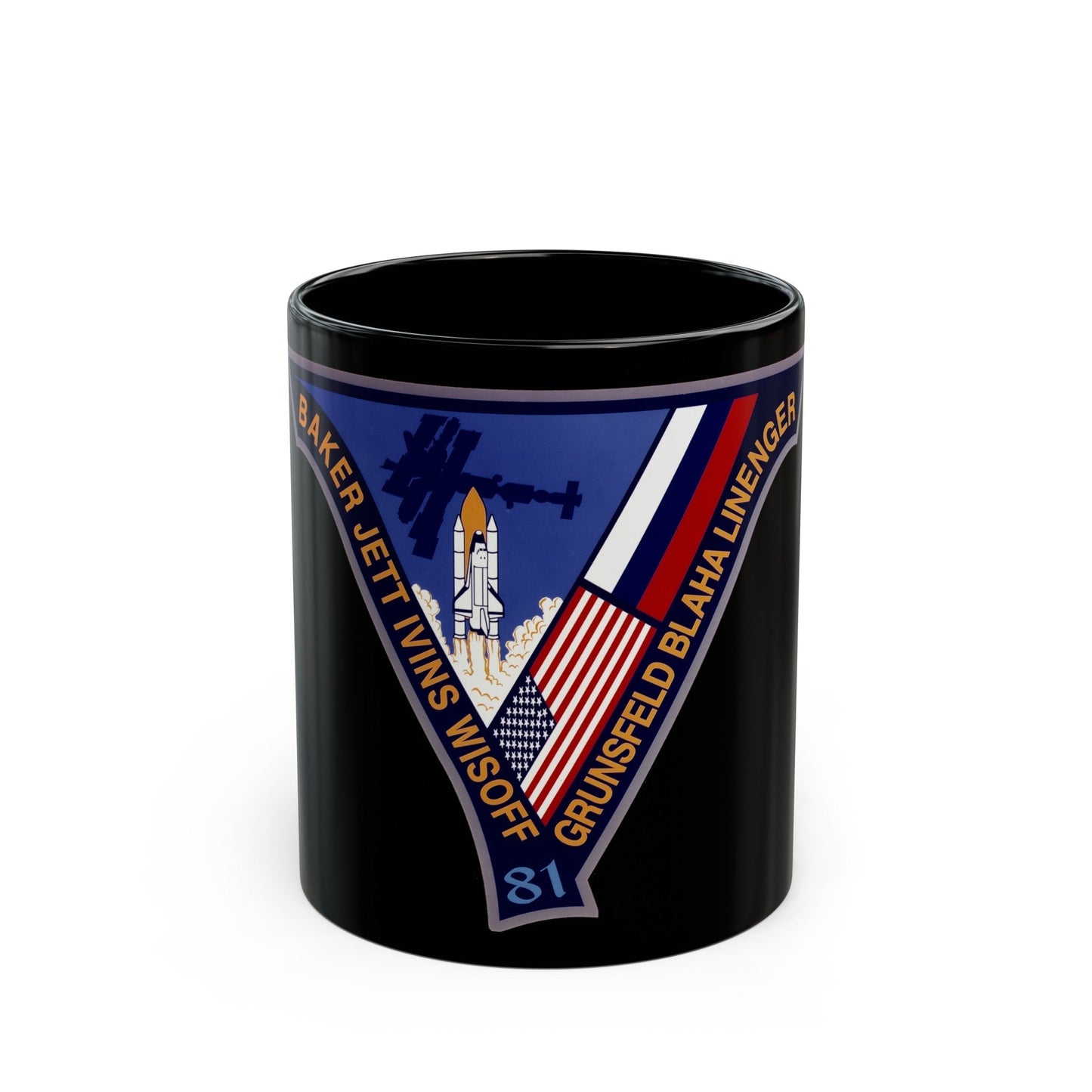 STS 81 (NASA) Black Coffee Mug-11oz-The Sticker Space