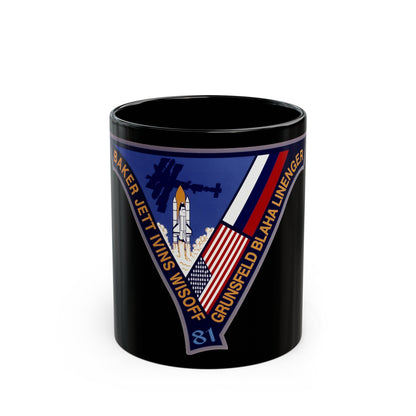 STS 81 (NASA) Black Coffee Mug-11oz-The Sticker Space