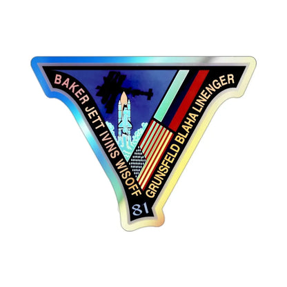 STS 81 (NASA) Holographic STICKER Die-Cut Vinyl Decal 2 Inch Holographic - The Sticker Space