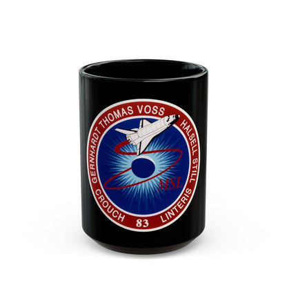 STS 83 (NASA) Black Coffee Mug-15oz-The Sticker Space